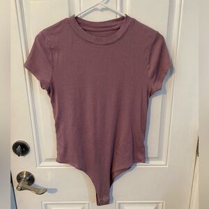 Pink/purple cotton bodysuit